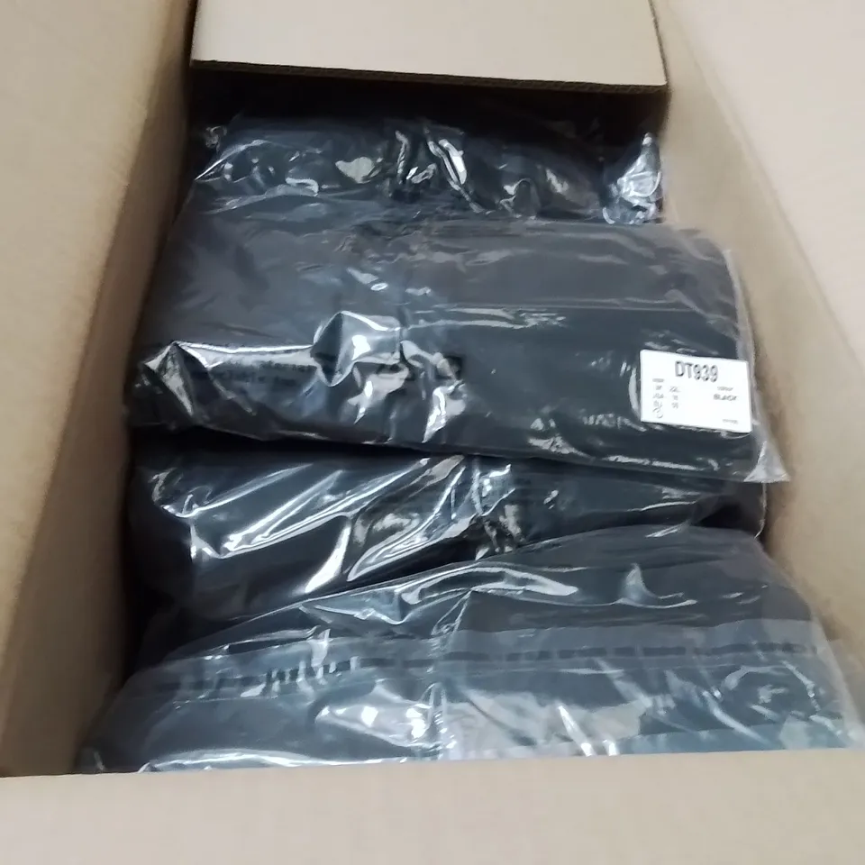 BOXED BRAND NEW APPROXIMATELY 20 JD WILLIAMS TAPERED TROUSERS BLACK SIZE 22L