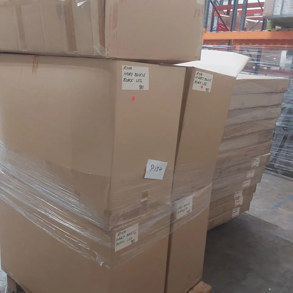 PALLET CONTAINING A LARGE QUANTITY OF ASSORTED CHAIR PARTS