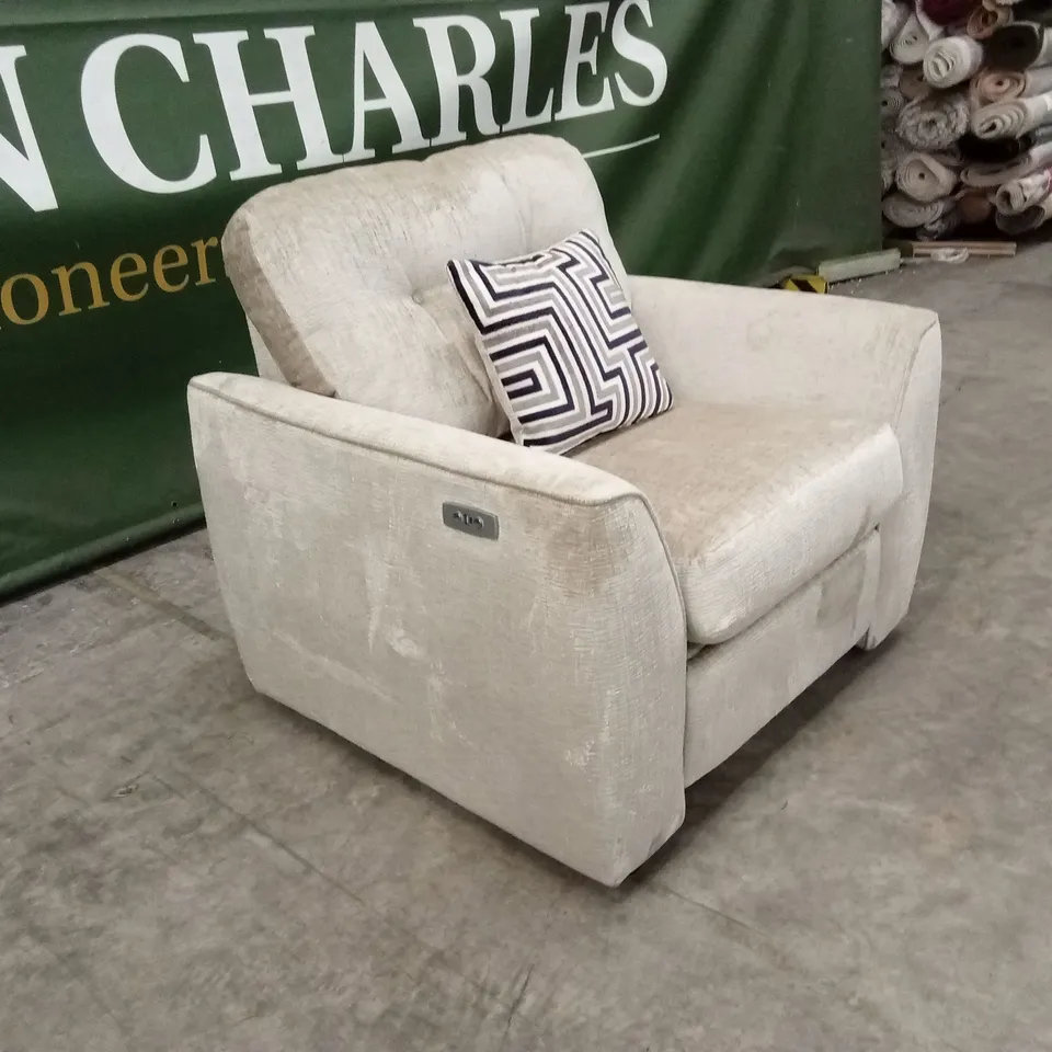 MARGATE POWER INCLINER ARMCHAIR - NATURAL RRP £649