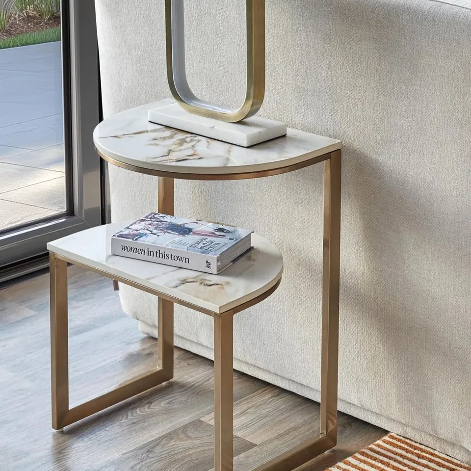 BOXED DANETTI DEMI NATURAL CERAMIC SIDE TABLE