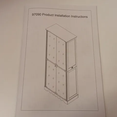 BOXED STORAGE CABINET WITH LED LIGHTING - WHITE/GLASS (1 BOX)