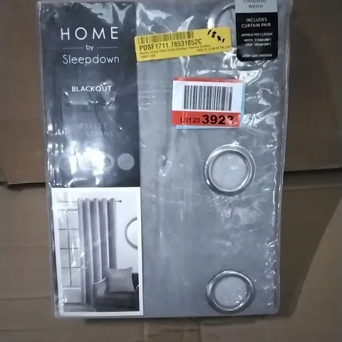 BAGGED MARBLE SPLASH EFFECT EYELET BLACKOUT THERMAL CURTAINS 