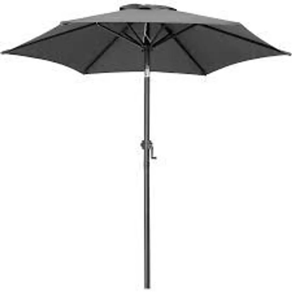 BOXED GREY GARDEN PARASOL