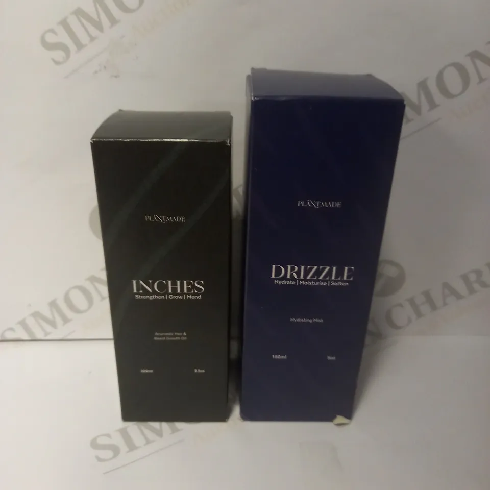 PLANTMADE HAIRCARE SET TO INCLUDE INCHES BEARD GROWTH OIL & DRIZZLE HYDRATING MIST 