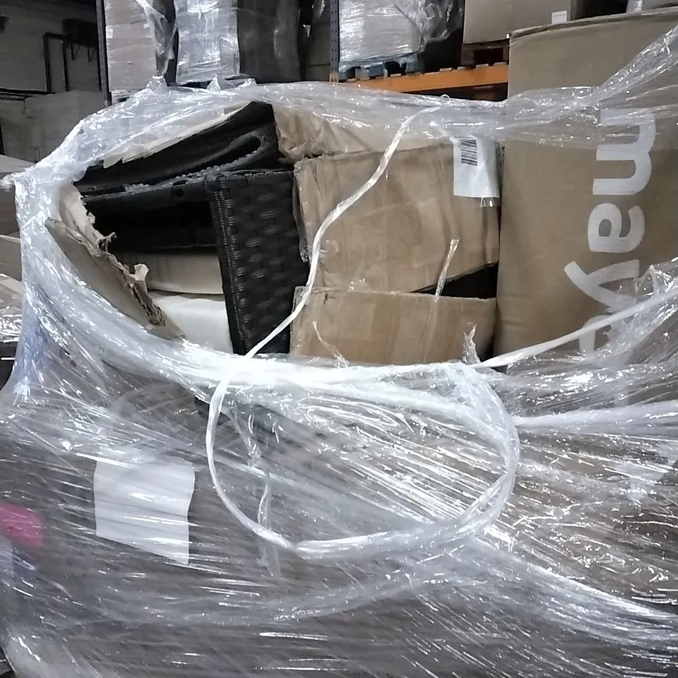 PALLET OF BOXED RATTAN STYLE FURNITURE 