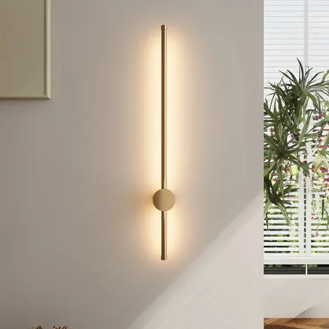 BOXED LIGHTS IN 60CM ALUMINIUM LED FLUSH MOUNTED SCONCE - GOLD ( 1 BOX)