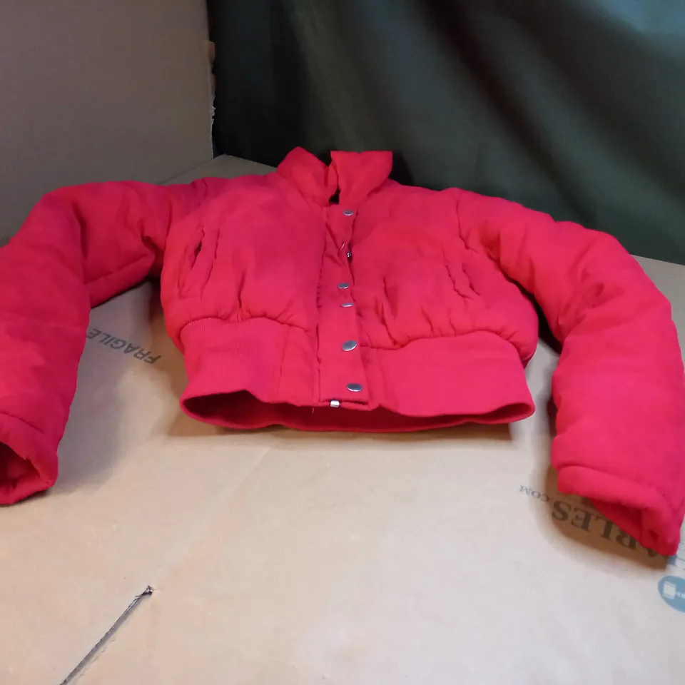 PLT VIBRANT RED PADDED WINTER JACKET - SIZE 6