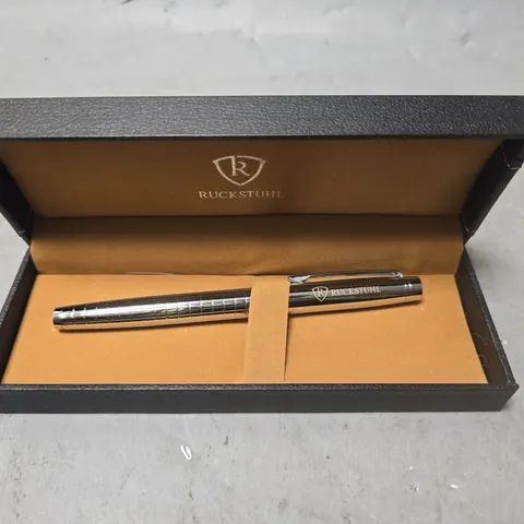RUCKSTUHL STAINLESS STEEL LUXURY PEN IN GIFT BOX
