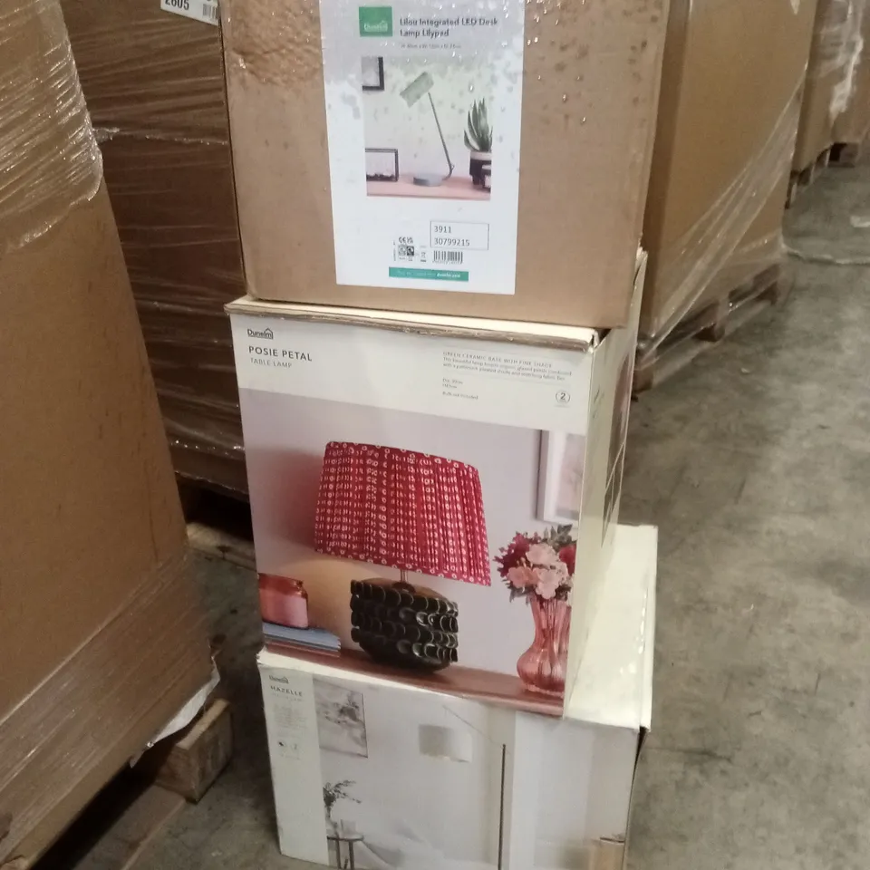 PALLET OF APPROXIMATELY 20 ASSORTED INDOOR LIGHTING PRODUCTS