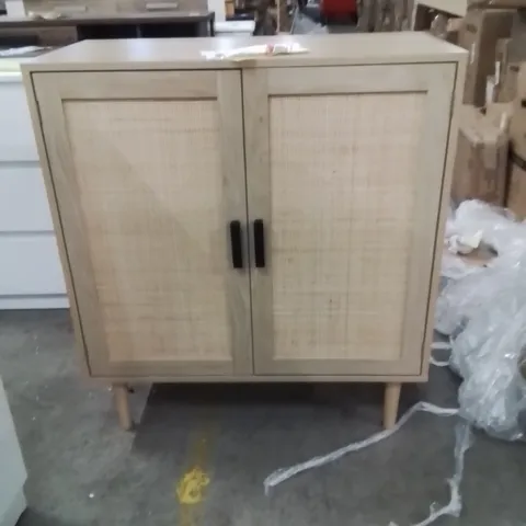 ALECIRAM 80 OAK SIDEBOARD RATTAN DOORS AND AMPLE STORAGE 