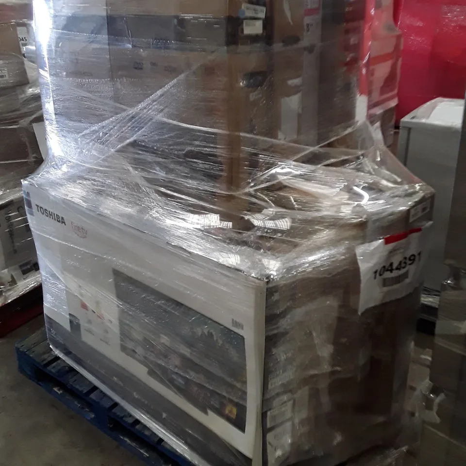 PALLET OF APPROXIMATELY 11 ASSORTED UNPROCESSED RAW RETURN TV'S TO INCLUDE;