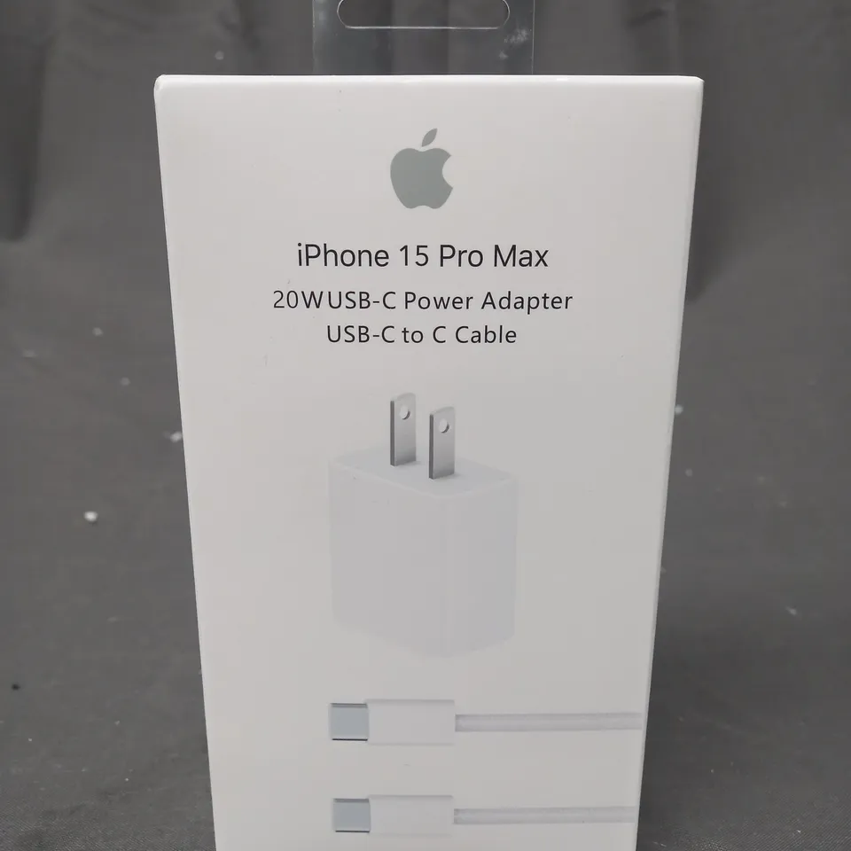 BOXED IPHONE 15 PRO MAX POWER ADAPTER