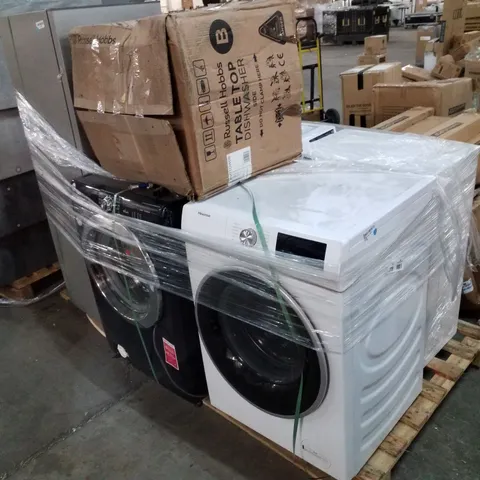 PALLET OF APPROXIMATELY 7 UNPROCESSED RAW RETURN WHITE GOODS TO INCLUDE;