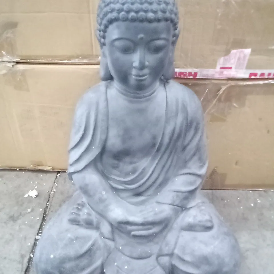 BOXED LARGE SITTING BUDHA FIGURE