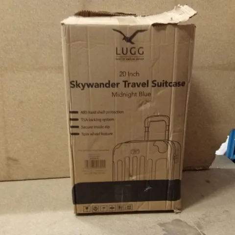 BOXED LUGG - 20 INCH SKYWANDER TRAVEL SUITCASE MIDNIGHT BLUE