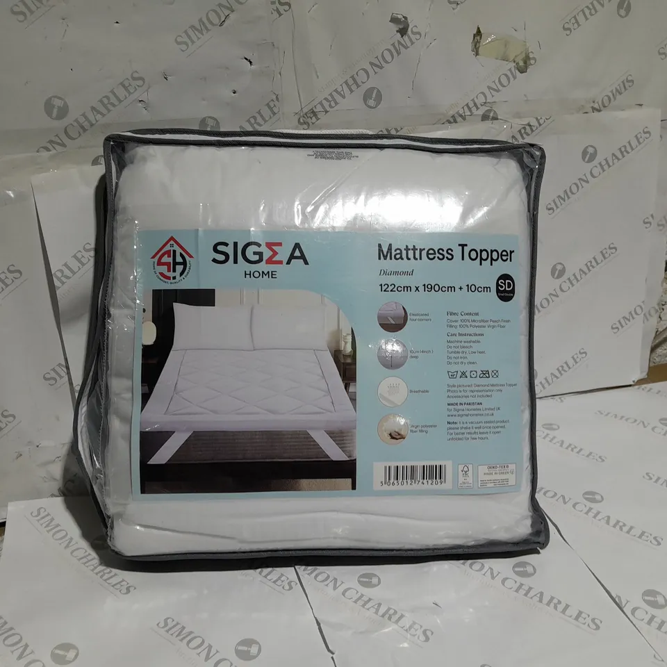 MATTRESS TOPPER DIAMOND 122/190/10CM