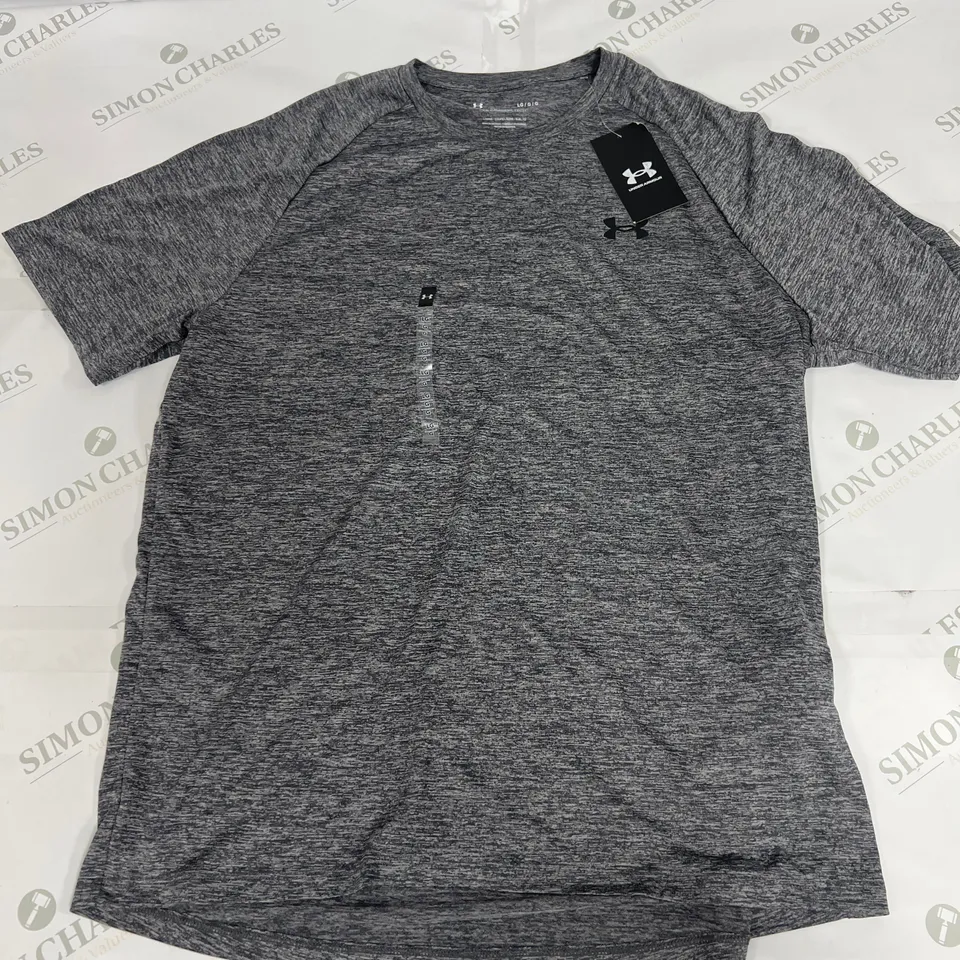 UNDER ARMOUR TECH TEE IN GREY SIZE LARGE