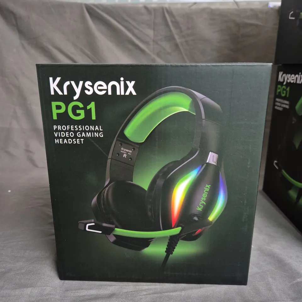 BOXED KRYSENIX PG1 PROFESSIONAL VIDEO GAMING HEADSET