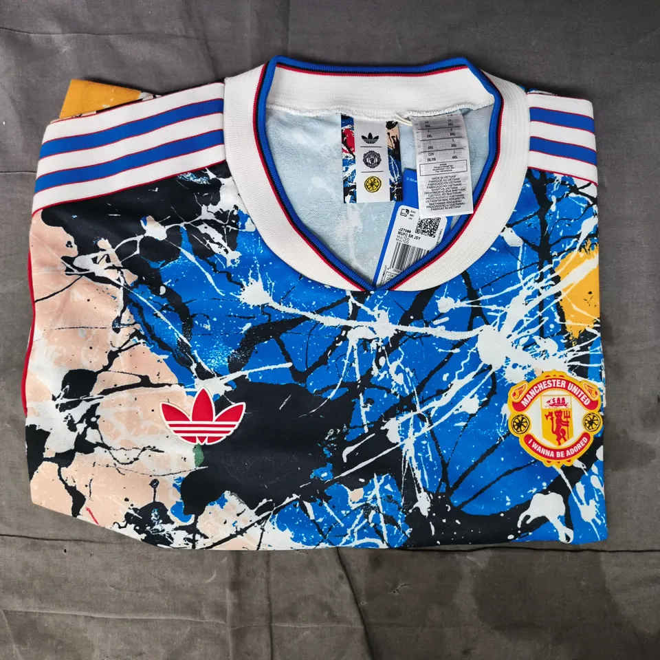 ADIDAS MANCHESTER UNITED X THE STONE ROSES JERSEY SIZE 2XL