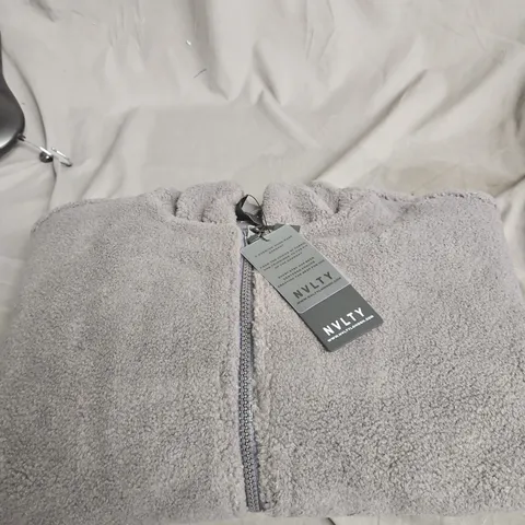 NVLTY LONDON GREY FLEECE ZIP JACKET β UNISEX SIZE L