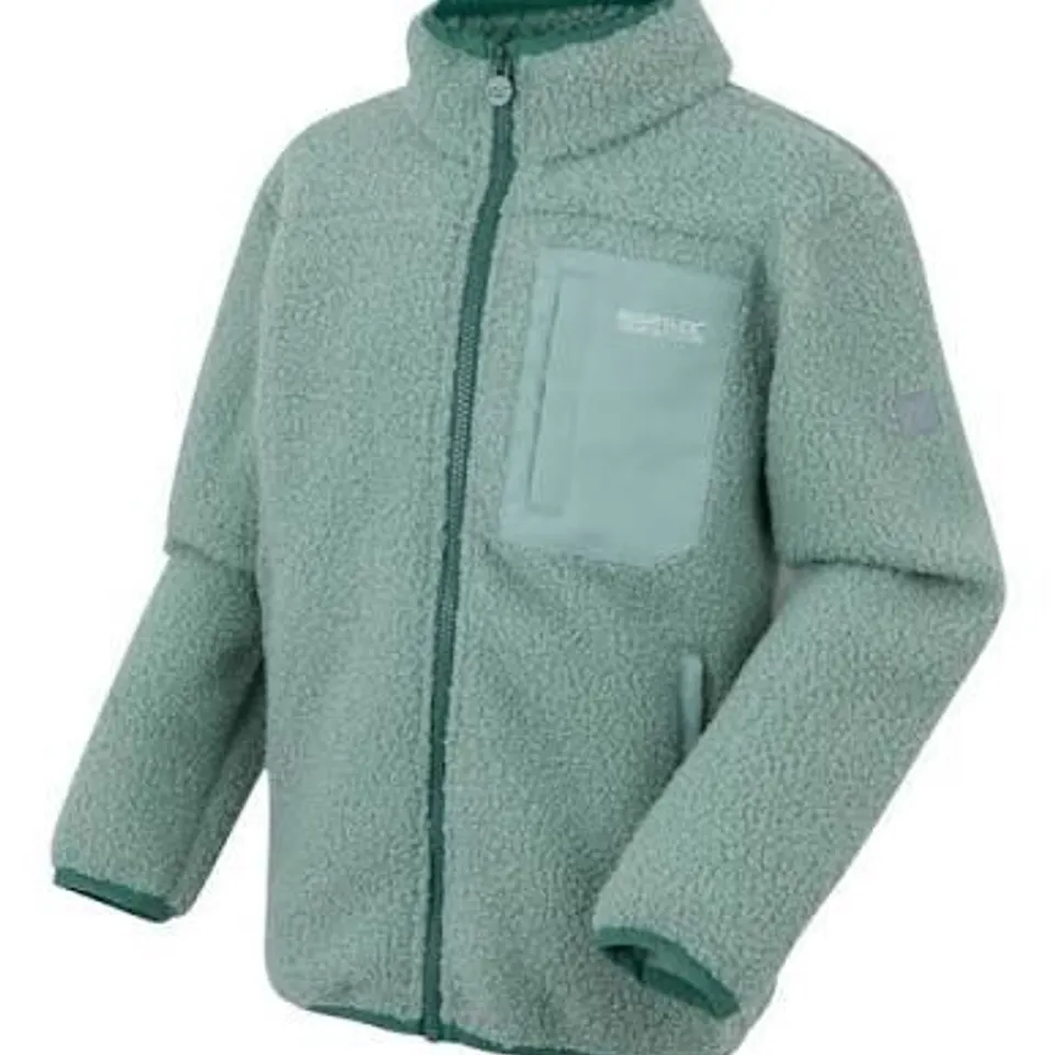 BRAND NEW REGATTA JR FRNKIE WOMENS FLEECE IN GREEN HAZE - UK 14 YRS