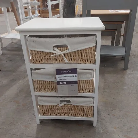 MAIZE 3 DRAWER STORAGE UNIT