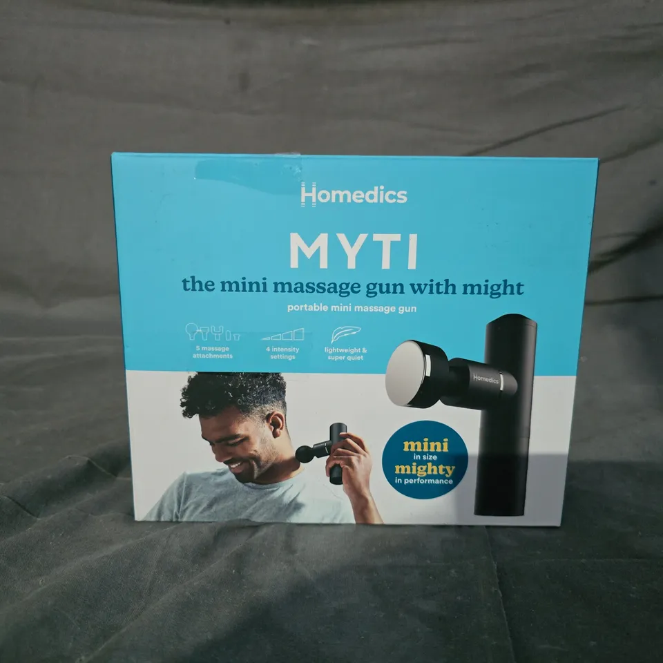 BOXED HOMEDICS MYTI MINI MASSAGE GUN
