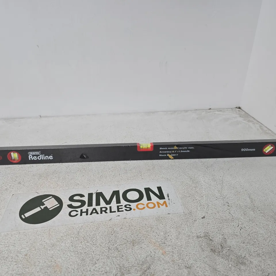 DRAPER REDLINE 900MM SPIRIT LEVEL