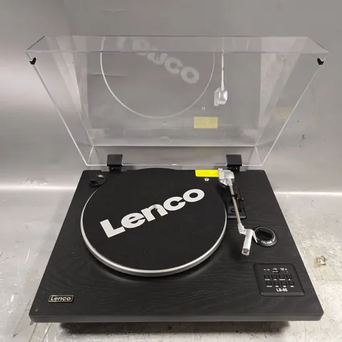 BOXED LENCO TURNTABLE WITH BLUETOOTH AND BUILT IN SPEAKERS - LS-55BK