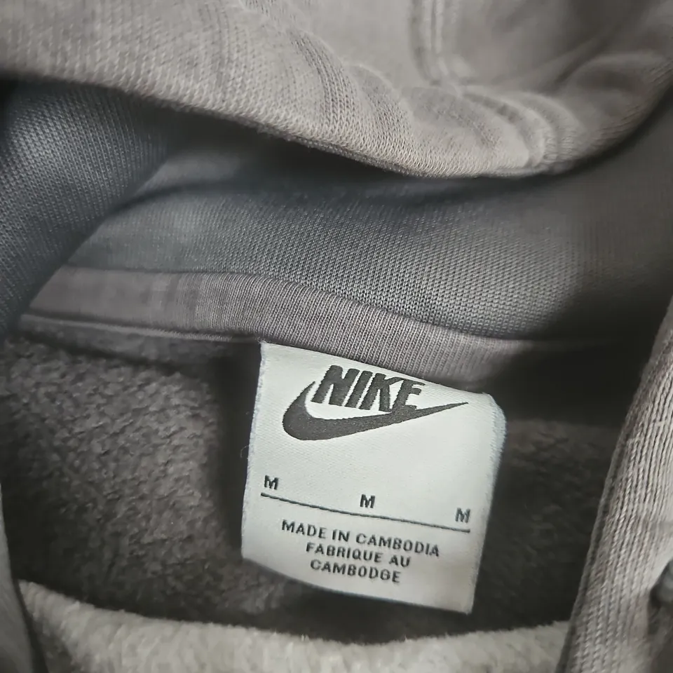 NIKE HOODIE – GREY/CHARCOAL, UK M (MEDIUM)