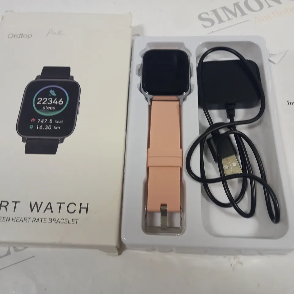 BOXED ORDTOP SMART WATCH