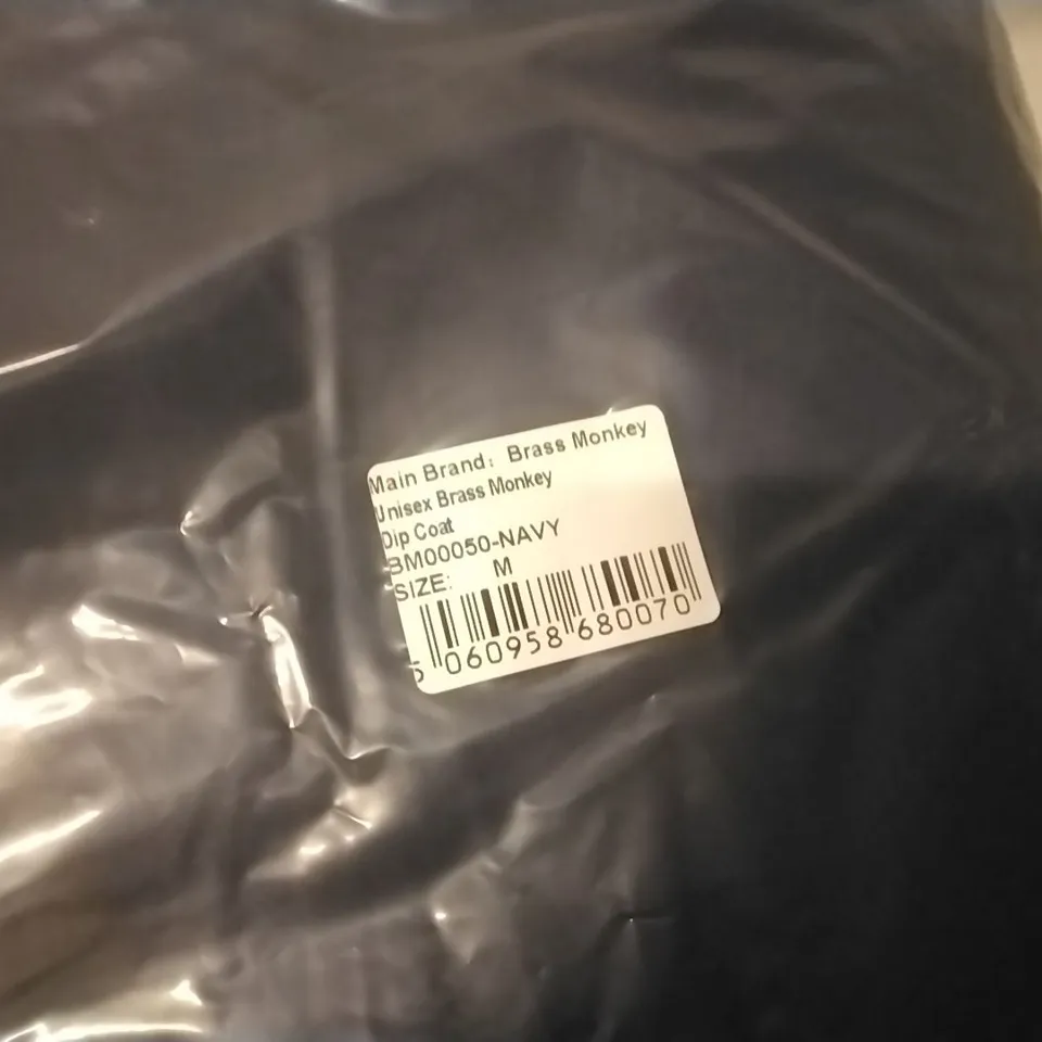 BRAND NEW BAGGED BRASS MONKEY UNISEX DIP COAT - NAVY // SIZE: M
