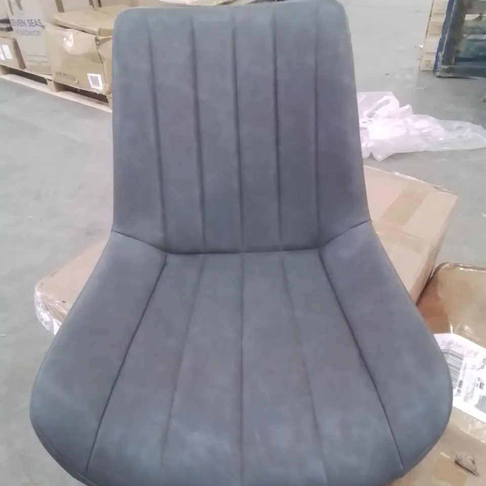 BOXEDAIR OF GREY CLAIR DINING CHAIRS