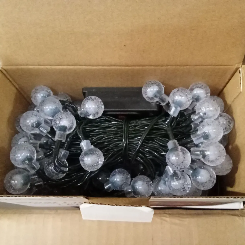 BOX OF APPROX 30 DAMTONG OUTDOOR/INDOOR LED SOLAR STRING LIGHTS 
