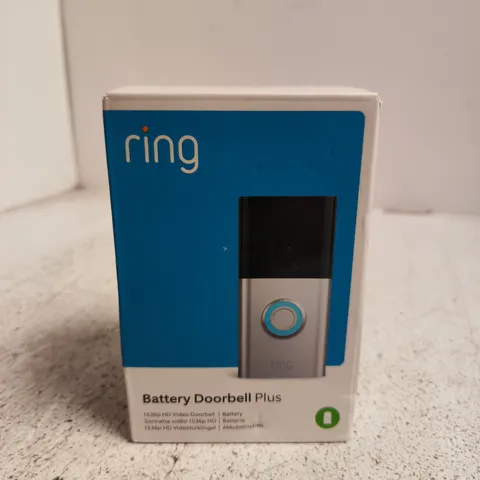 BOXED AND SEALED RING BATTERY DOORBELL PLUS