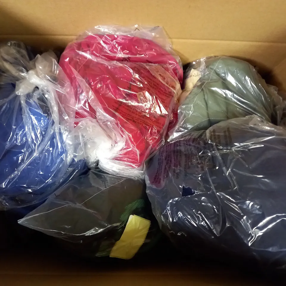APPROXIMATELY 10 ASSORTED CLOTHING ITEMS TO INCLUDE JACKET, TROUSERS, CARDIGAN ETC