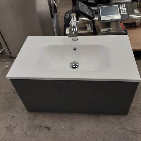 DESIGNER BATHROOM UNIT WITH BASIN, MIXER AND CLICK WASTE