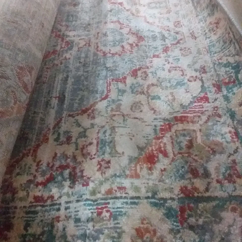 AUBRIE BEUGE/BLUE/RED RUG 120X170CM