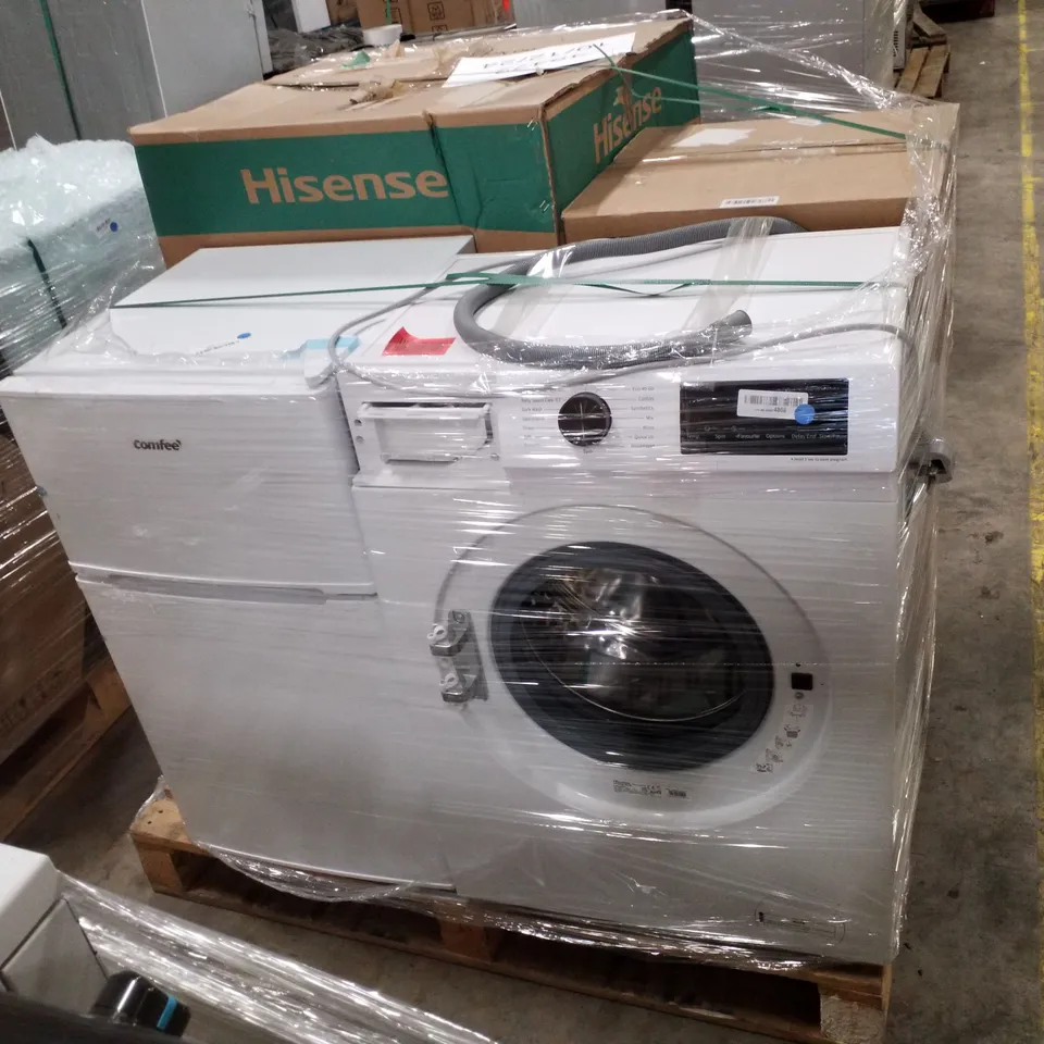 PALLET OF APPROXIMATELY 4 UNPROCESSED RAW RETURN WHITE GOODS TO INCLUDE;