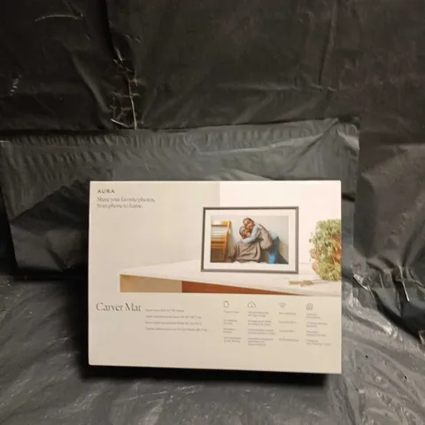AURA CARVER MAT DIGITAL PHOTO FRAME – BOXED