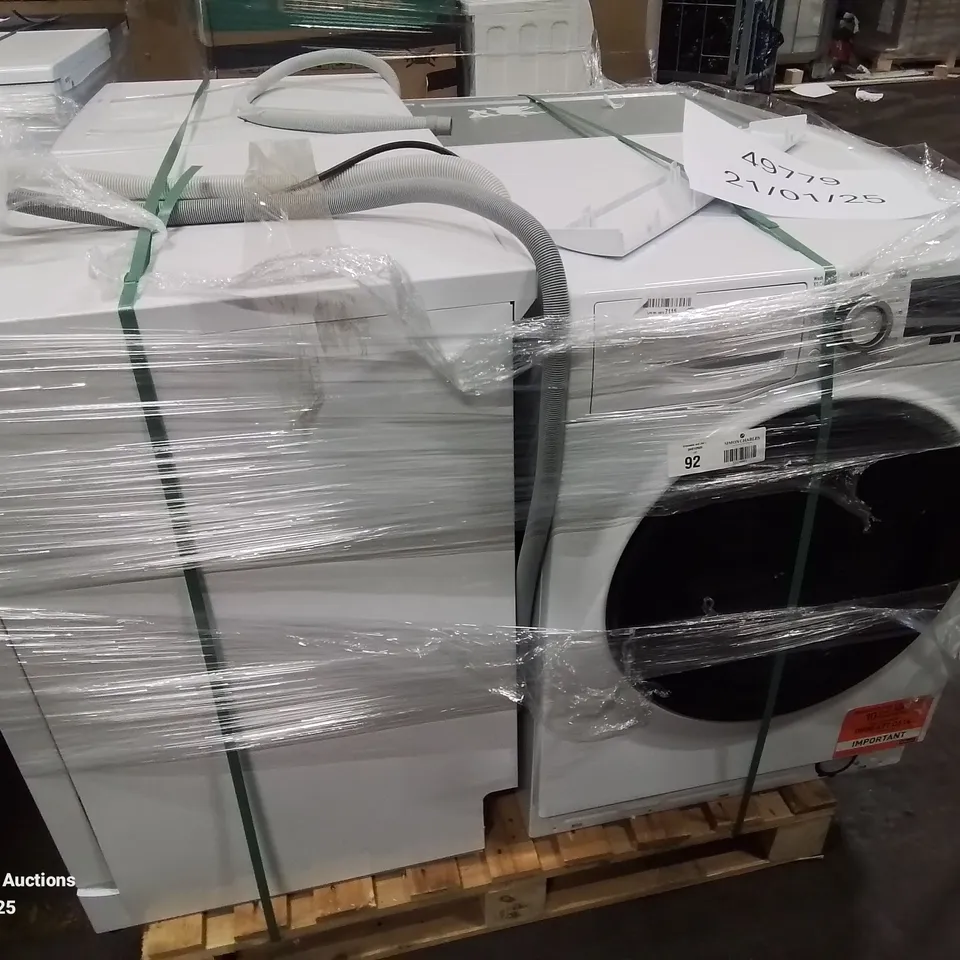 PALLET OF APPROXIMATELY 4 UNPROCESSED RAW RETURN WHITE GOODS TO INCLUDE;