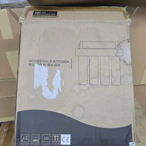 3X HOUSEHOLD KITCHEN WATER PURIFIER WITH FOUR FILTRATION CARTRIDGES (BOXED)