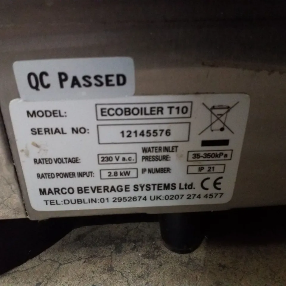 MARCO T-10 WATER BOILER