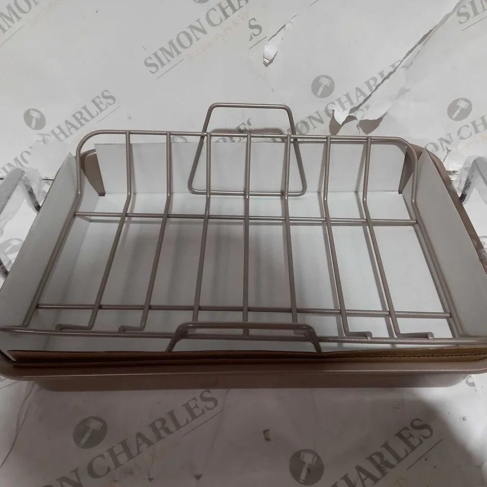 COOK'S ESSENTIALS NON-STICK ROASTER & RACK