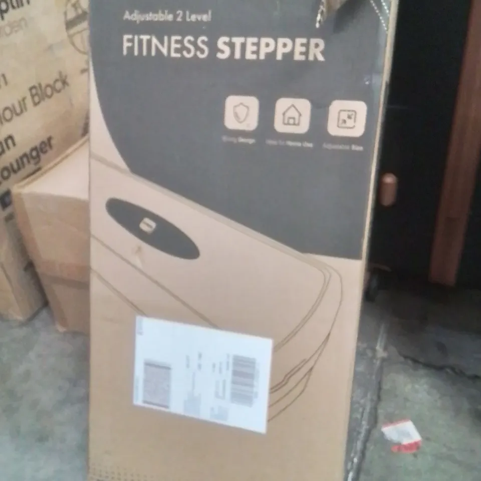 BOXED KAYMAN ADJUSTABLE 2 LEVEL FITNESS STEPPER