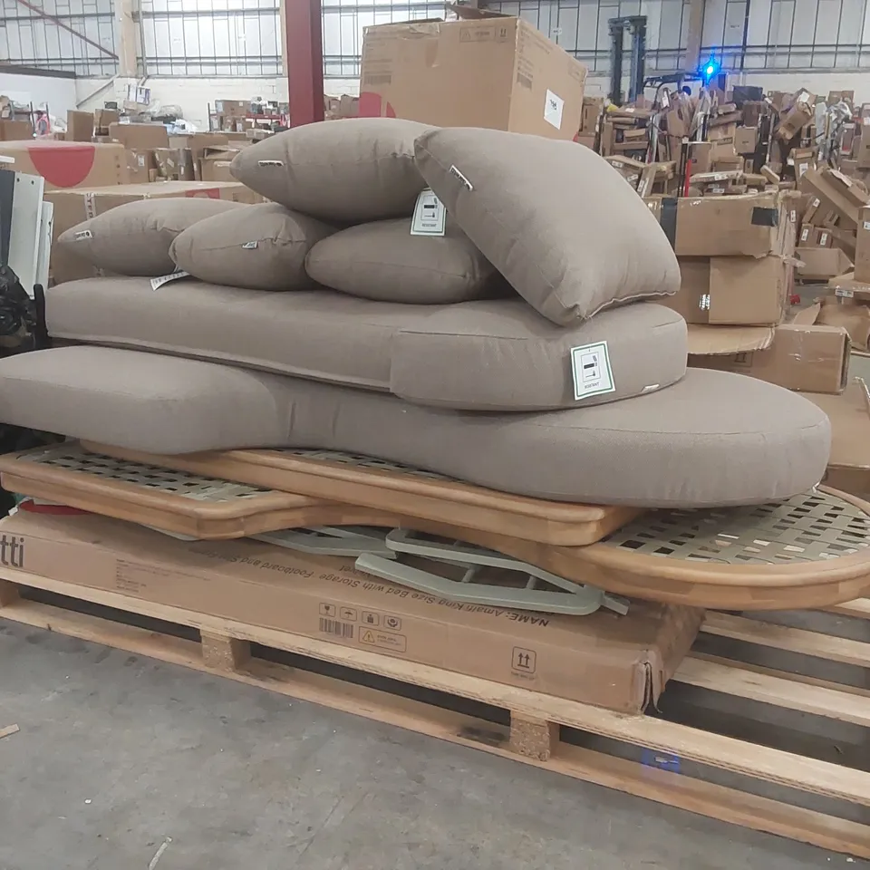 PALLET CONTAINING A LARGE QUANTITY OF ASSORTED DANETTI FURNITURE PARTS ECT