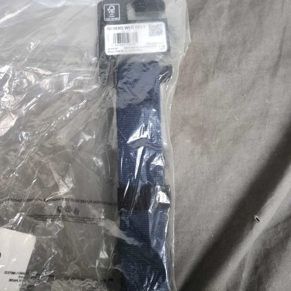 ADIDAS GOLF NAVY REVERSIBLE WEB BELT – ONE SIZE FITS MOST (OSFM)