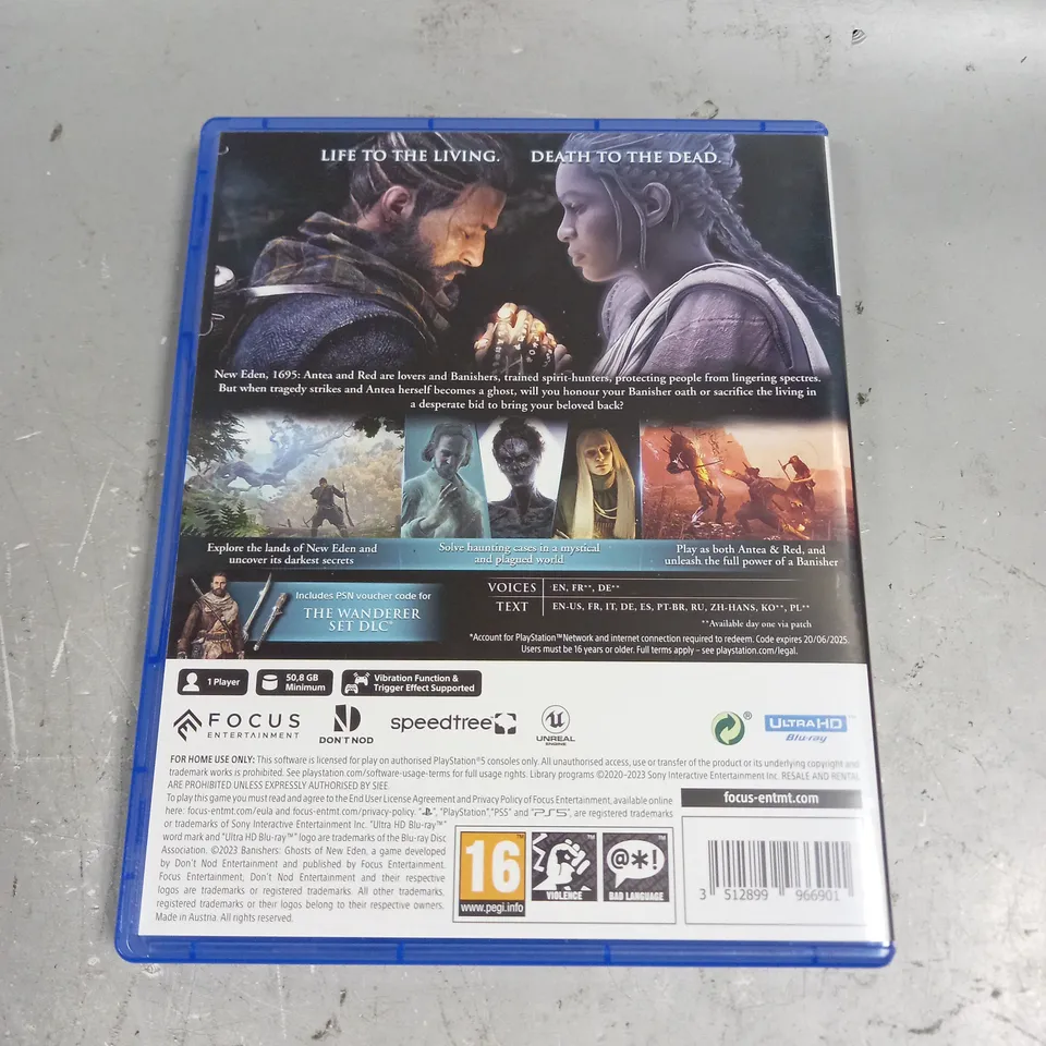 BANISHERS GHOSTS OF NEW EDEN FOR PS5 