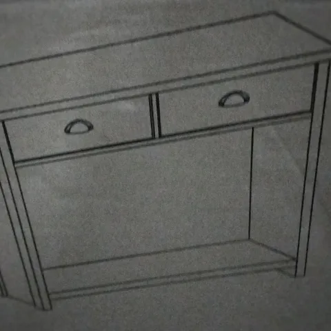 BOXED KERRY CONSOLE TABLE MATT GREY