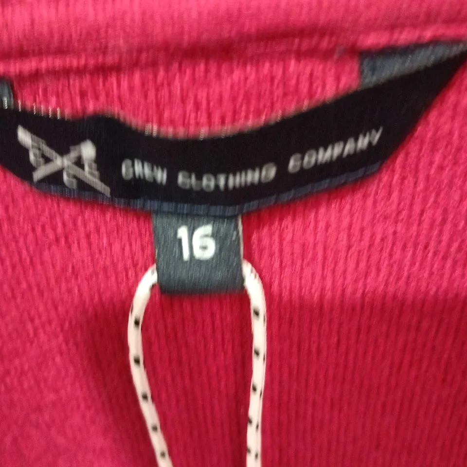 UK 16 CREW CLOTHING COMPANY CARDIGAN – PINK